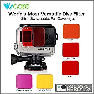 WoCase GoPro Water Sport Accessories: Floating Hand Grip/Dive Scuba Filter Set (5 pcs) for HERO6 5 4 HERO3+ / Extra Strong Anti Fog Inserts/Deluxe Bundle for All GoPro Hero Cameras