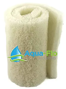 20"x 56"x 2" White Aqua-Flo Coarse Bulk Filter Media Roll for Koi Pond, Waterfall Filters, & Skimmers