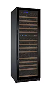 Allavino FlexCount VSWR172-2BWRN 172 Bottle Dual Zone Wine Refrigerator with Black Door