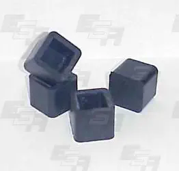 EGA Products - Rubber Tip 1" Square [Qty 4], Replacement Service Parts