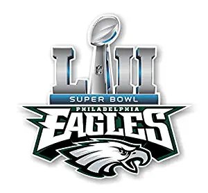 Philadelphia Eagles Champions SB52 Die Cut Decal (3" w X 2.8" h)