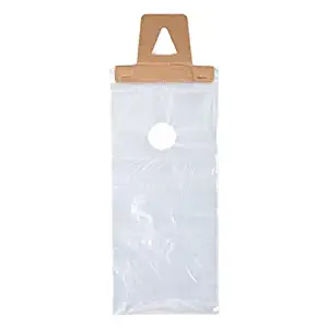 ClearBags 6 x 9 Door Hanger Bags (1000 Bags) for Door Knob Flyers Promotions Coupons | Clear Plastic Poly Hanging Bags for Mail | Newspaper Bags with Hangers Protect Against Rain, Dirt, Bugs | DK3
