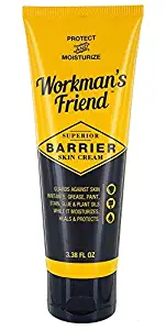 Workman's Friend Barrier Working Hand Cream | Moisturizes & Provides Superior Hands Skin Barrier Protection From Grease, Glue, Dirt, Paint and Oils - 3.38 ounces