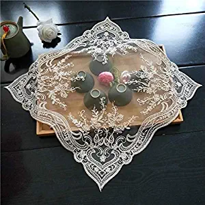 Cooker Dust Cover-Rice Cooker Cover Square 40Cm European Embroidered Lace Multi-Purpose Cover Cloth Coffee Tea Tray Microwave Rice Cooker Universal Dust Table Mat - Pressure Cooker Covers