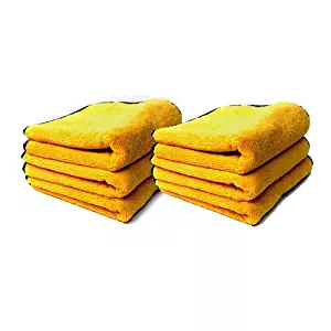 Chemical Guys MIC_506_12 Professional Grade Premium Microfiber Towels, Gold (16 in. x 16 in.) (Pack of 12)