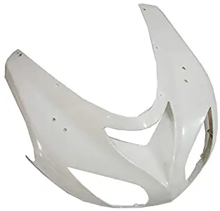 TCMT Unpainted White ABS Plastic Front Upper Front Fairing Cowl Nose Head Fits For KAWASAKI ZX10R ZX10 BODY PART 2006 2007