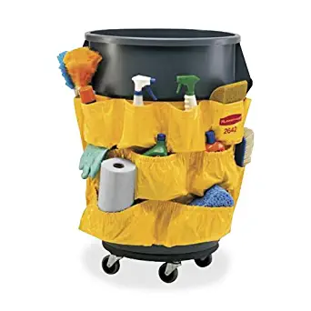 Rubbermaid Janitorial Caddy Bag Double 32 Gal Yellow