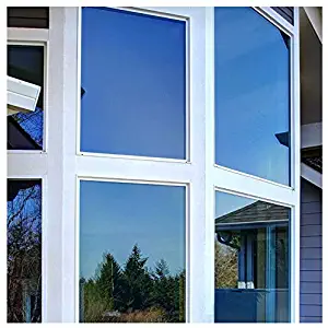 BDF PRBL Window Film Premium Color High Heat Control and Daytime Privacy Blue (36in X 7ft)