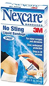 3M Nexcare : No-Sting Liquid Bandage Spray, .61 ounce -:- Sold as 2 Packs of - 1 - / - Total of 2 Each