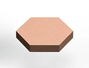 3M Bumpon SJ5202 Brown Bumper/Spacer Pad - Hexagonal Shaped Bumper - 0.433 in Width x 0.063 in Height - 42688 [PRICE is per PAD]