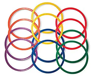 Palos Sports Speed and Agility Flat Hoops - Set of 12-14", 20" or 24" Rings