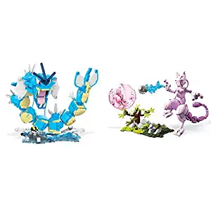 Mega Construx Pokemon Gyarados AND Mega Construx Pokemon Mew Vs. Mewtwo Clash