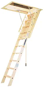 Werner WH2210 350-Pound Duty Rating Wood Folding Heavy Duty Attic Ladder, 10-Foot