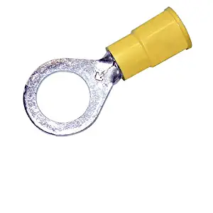 3M Ring Terminal Vinyl Insulated 3/8” Yellow 12-10 Gauge - 50PK