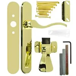 Wright Products Storm Door Latch, Polished Brass, 1