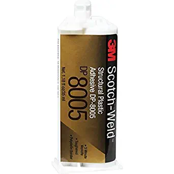 3M Scotch-Weld DP8005 Structural Plastic Adhesive, 35mL Cartridge, Black