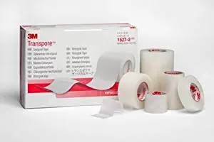 3M Transpore Clear 1/2 Inch Wide First Aid Tape, 10-Yard Roll (1/2" - 2 Rolls)