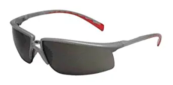 3M Privo Safety Glasses with Silver and Red Frame