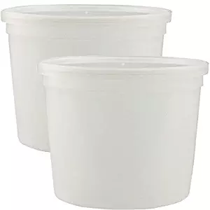 1.25 Gallon HDPE Container for Yogurt- Fits Instant Pot DUO60 and DUO80. 2 Pack