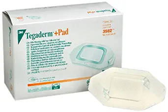 3M Tegaderm +Pad Film Dressing with Non-Adherent Pad 3582 (Pack of 200)