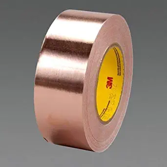 3M(TM) Conductive Copper Foil Tape 3313 Copper, 1-1/2 in x 18 yd 3.0 mil, 4 rolls per case