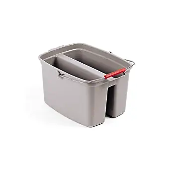 Rubbermaid Split Bucket, 4-1/4 gal, Gray