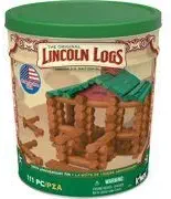 Lincoln Logs 100th Anniversary Tin Building Sets 111 pcs.