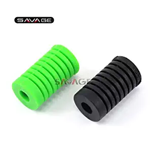 Frames & Fittings Motorcycle Shift Lever Toe Peg Silica Gel Foot Pad for Kawasaki Ninja 250R/300/400/500R/650/650R/1000 ZZR 400/600/1100/1200 - (Color: Green Black)