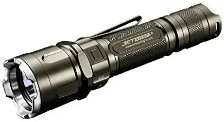 JETBeam Jet-3M PRO Jet- 3M PRO Military Series Cree XP-L 1100 Lumen LED Flashlight, Grey