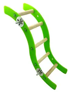 Hamster Acrylic Wave Ladder Stand Crawling Ladders Cage Bird Play Toy for Parrot Macaw African Greys Budgies Parakeet Cockatiel Conure Cage Toy