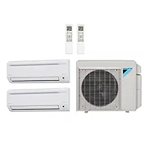 Daikin 18,000 Btu 18.9 Seer Multi Zone Mini Split Heat Pump System (AC and Heat) - 9K-9K