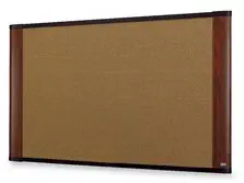 3M MMMC3624MY Cork Boards- Graphite Blend- 3ft.x2ft.- Mahogany