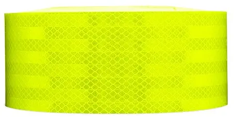 Safe Way Traction 2" x 6' Foot Roll 3M Reflective Sheeting 983-23 Fluorescent Yellow Green Hazard Warning Safety Tape