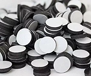 Flexible Magnets 1/2 Round Disc with Adhesive Backing - 1,000 Pcs