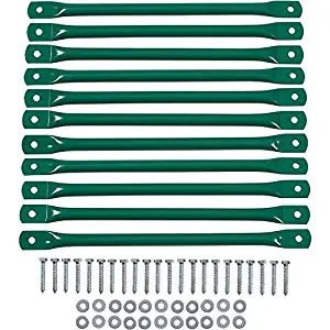 Swing Set Stuff Monkey Bar Kit (Set of 11) with Hardware and SSS Logo Sticker, Green