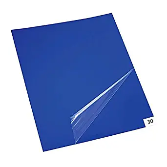 10 mats/Box, 30 Layers per Pad, 18" x 36", 4.5 C Blue Sticky mat, Cleanroom Tacky Mats/PVC Sticky Mats/Adhesive Pads, Used for Floor (for Home/Laboratories/Medical Offices use)