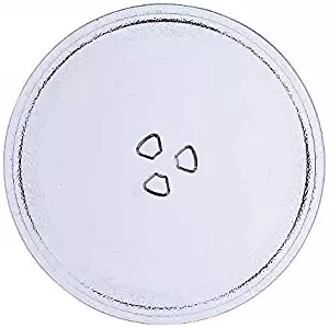 Saffire 9.6" / 24.5cm Small Glass Microwave Plate - Replacement Turntable Plate for Small Microwaves
