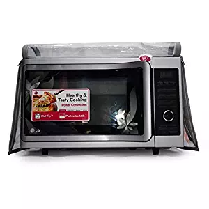 Aditya Accessories Microwave Oven Accessories From 25 To 28 Litres Oven: Fully Transparent Safety Covers With Dual Zipper With Hand Gloves