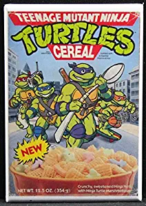 Teenage Mutant Ninja Turtles Cereal Box Refrigerator Magnet.