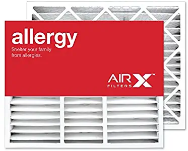 AIRx Filters Allergy 20x25x5 Replacement Air Filter MERV 11 for Lennox HCF20-10 X0586 X6673 X6675 X1152, 2-Pack