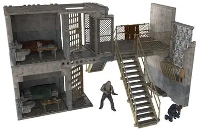 McFarlane Toys Construction Sets, The Walking Dead TV Prison Catwalk, Play Set (Discontinued by manufacturer)