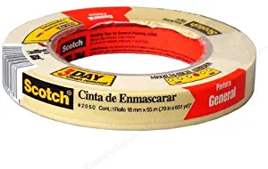 3M 2050-18A .70" Scotch Painters' Masking Tape For Trim Work
