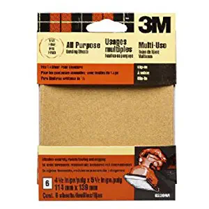 3M 9210DCNA 4.5-Inch by 4.5-Inch Adhesive Backed Palm Sander Sheets, Medium Grit, 5-pack