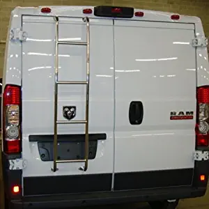 Stainless Steel Rear Door Van Ladder 2014-2017 Ram ProMaster Van Low Roof