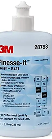 3M 28793 Finesse-It K211 Polish, 8 oz, White