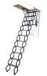 FAKRO LST66821 Insulated Steel Scissor Attic Ladder for 25-Inch x 47-Inch Rough Openings