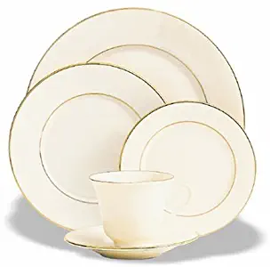 Lenox Hayworth Gold Banded Ivory China 20-Piece Dinnerware Set, Service for 4