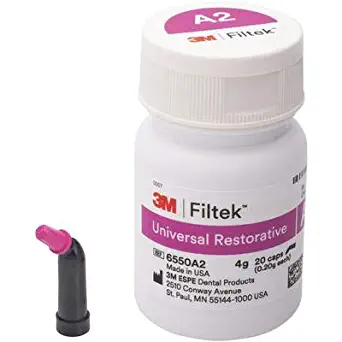 3M Filtek Universal Restorative, 20-0.2g Capsules, Shade A2, 6550A2