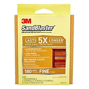 3M 20916-180 Sand Blaster Between Coats Sanding Pad, 180-Grit, Sleeved