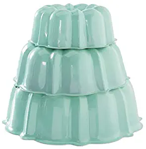 Nordic Ware 50304 Tiered Bundt Set - 3, 6, 12 Cup, Mint